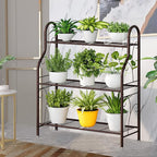 SORCEDAS Plant Stand Indoor Outdoor Plant Shelf 3 Tier Metal Corner Flower - Image 4