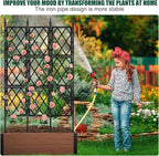 Garden Trellis for Climbing Plants Outdoor 5.25 FT, Iron Pipe Metal Support - Image 6