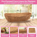 Legigo 4 Pack 24 Inch Natural Trough Coco Liner - Image 2