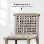 PURPLE LEAF Outdoor Bar Stools Set of 4 Aluminum Counter Height Wicker Stool - Image 7