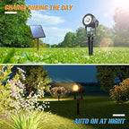 APONUO Solar Spot Lights Outdoor 6-in-1 Landscape Lighting Dusk to Dawn Solar - Image 3
