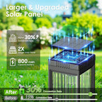 Solar Pathway Lights Outdoor, 8 Pack Upgraded Solar Lights Outdoor Waterproof - Image 6