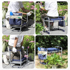 Foldable Garden Kneeler and Seat, Heavy Duty Garden Stool - Image 8