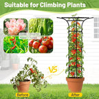 Garden Trellis for Climbing Plants Outdoor, 65 Inch Mushroom Top Trellis for - Image 5