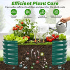 17" Tall Outdoor Garden Raised Garden Bed Kits, 4ft X 2ft Oval, 0.8MM Thick - Image 2