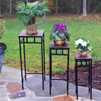 Zhongma Set of 3 Metal Plant Stand - Image 2