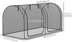 Outsunny 8' x 4' Crop Cage, Plant Protection Tent - Image 3