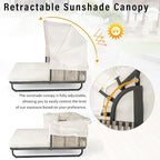 Harper & Bright Designs Outdoor Daybed, Patio Daybed - Image 7