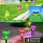 Solar Lights Outdoor, 8 Pack Mushroom Lights Outside Waterproof, Solar Powered - Image 5