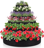 6 Tiered Strawberry Planter for Outdoor Plants, 47 Inch Heavy Duty Strawberry by Unknown