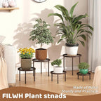 Plant Stand Indoor Outdoor 5 Pack Heavy Duty Metal Stand Multiple Plants - Image 5