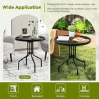 Tangkula 27.5 Inch Round Outdoor Dining Table - Image 9