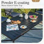 Sophia & William Outdoor Bar Set, Patio Bar Table and Chairs Set, Bar Height - Image 6