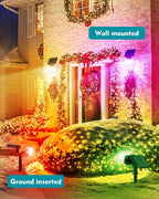Solar Spot Lights Outdoor Waterproof IP65, RGB Christmas 7 Modes Color Changing - Image 5