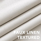 H.VERSAILTEX Sliding Door Curtains, Linen 100% Blackout Curtains Durable Thick - Image 4