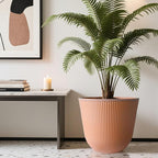 Worth Garden Round Large Planter Pot Set of 2, 17.5" Dia x 15.5" H - Image 3