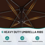 AreShark 7.5FT Patio Umbrella Table Market Umbrella - Image 3