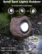 Outdoor Solar rock lights, IP65 Waterproof LED Super Bright spotlights - Image 4