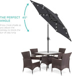 Best Choice Products 7.5ft Outdoor Solar Market Table Patio Umbrella - Image 2