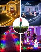 200-Pack Plastic Light Stakes, 5.5 Inch Christmas Yard Stakes - Image 6
