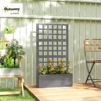 Outsunny Galvanized Raised Garden Bed - Image 2