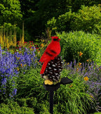Cardinal Decor Solar Garden Decor Waterproof Red Bird Figurine Solar Stake - Image 2