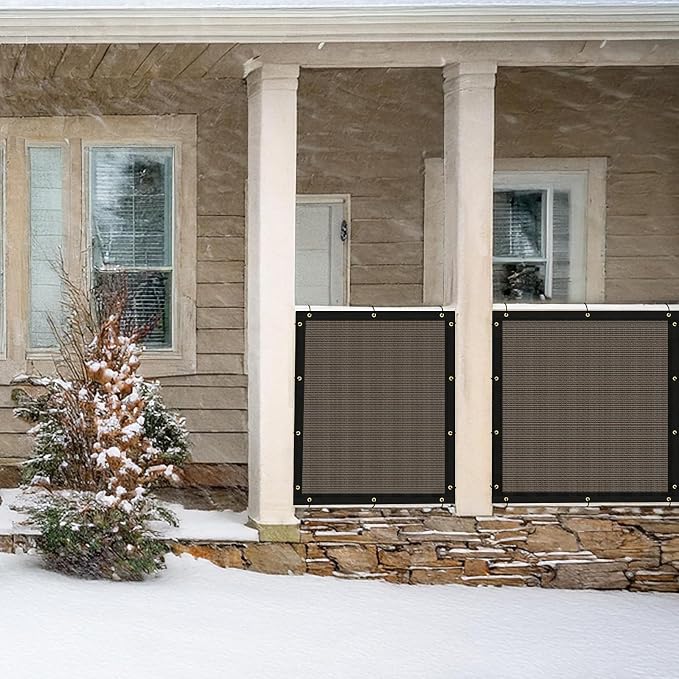 UPGRADE Privacy Fence Screen 3'x53' Brown Outdoor 90% Visibility Blockage 170 - Image 8