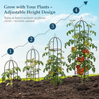 100% Metal 6.6ft Obelisk Trellis - Image 5