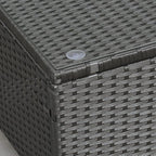 Outsunny Patio Furniture, Wicker Coffee Table, Hand-Woven PE Rattan Side Table - Image 7