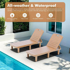 WACASA Outdoor Chaise Lounge Chairs Set of 4, Oversized Lounge Chairs - Image 9
