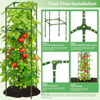 Legigo 6 Pack Square Tomato Cages - Image 5