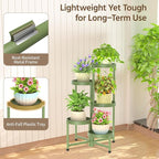 LASZOLA 5 Tiered Folding Plant Stand Indoor - Image 4