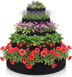 5 Tiered Strawberry Planter for Outdoor Plants, 39 Inch Heavy Duty Strawberry by Unknown