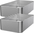 2 PCS Tall 6x3x1.5ft Galvanized Raised Garden Bed Outdoor, Metal Garden Bed by Mostmahes