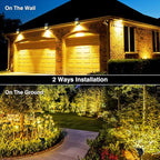 T-SUN Solar Lights Outdoor Waterproof IP65, 12 Pack LED Solar Spot Lights Color - Image 3