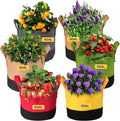 Grow Bags 5 Gallon, 6 Pack Fabric Plant Pots by SouilGoal
