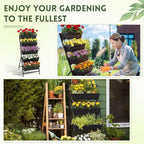 2 Pack 5-Tier Vertical Garden Planter 4.5 ft Tall Raised Garden Bed - Image 3