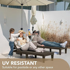 Devoko Outdoor Chaise Lounge Chair Set of 2 - Image 5