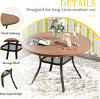 VICLLAX 47.2" Round Patio Table - Image 5