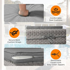 10-Seat Outdoor Wicker Patio Furniture Set - Image 6