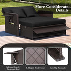 RELAX4LIFE Wicker Patio Outdoor Daybed - Image 8
