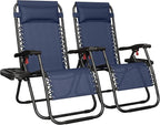 Yaheetech Zero Gravity Recliners Outdoor Adjustable Folding Reclining Lounge by Yaheetech