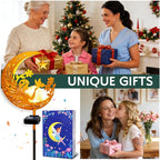 ZNYCYE Solar Lights Outdoor Decorative Moon Angel Solar Stake Lights Pathway - Image 2