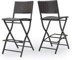 Christopher Knight Home Margarita Outdoor Wicker Barstools, 2-Pcs Set by ChristopherKnightHome