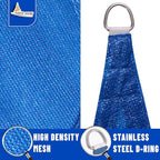 LOVE STORY 16' x 16' x 16' Triangle Blue Sun Shade Sail Canopy UV Block - Image 5