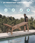 SERWALL Patio Chaise Lounge Chair Set of 2 - Image 8
