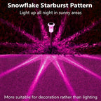 DenicMic Solar Lights Outdoor 10 Pack Waterproof Pink LED Stainless Steel Stake - Image 7
