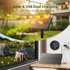 addlon 25FT Solar Powered Outdoor String Lights Waterproof - Image 4