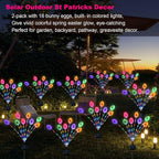 Lmtocs Solar Easter Decorations Outdoor Stake Lights, 2 Packs 16LED Solar Egg - Image 9