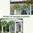 2 Pack Large 88 Leaves Artificial Ferns - Image 6